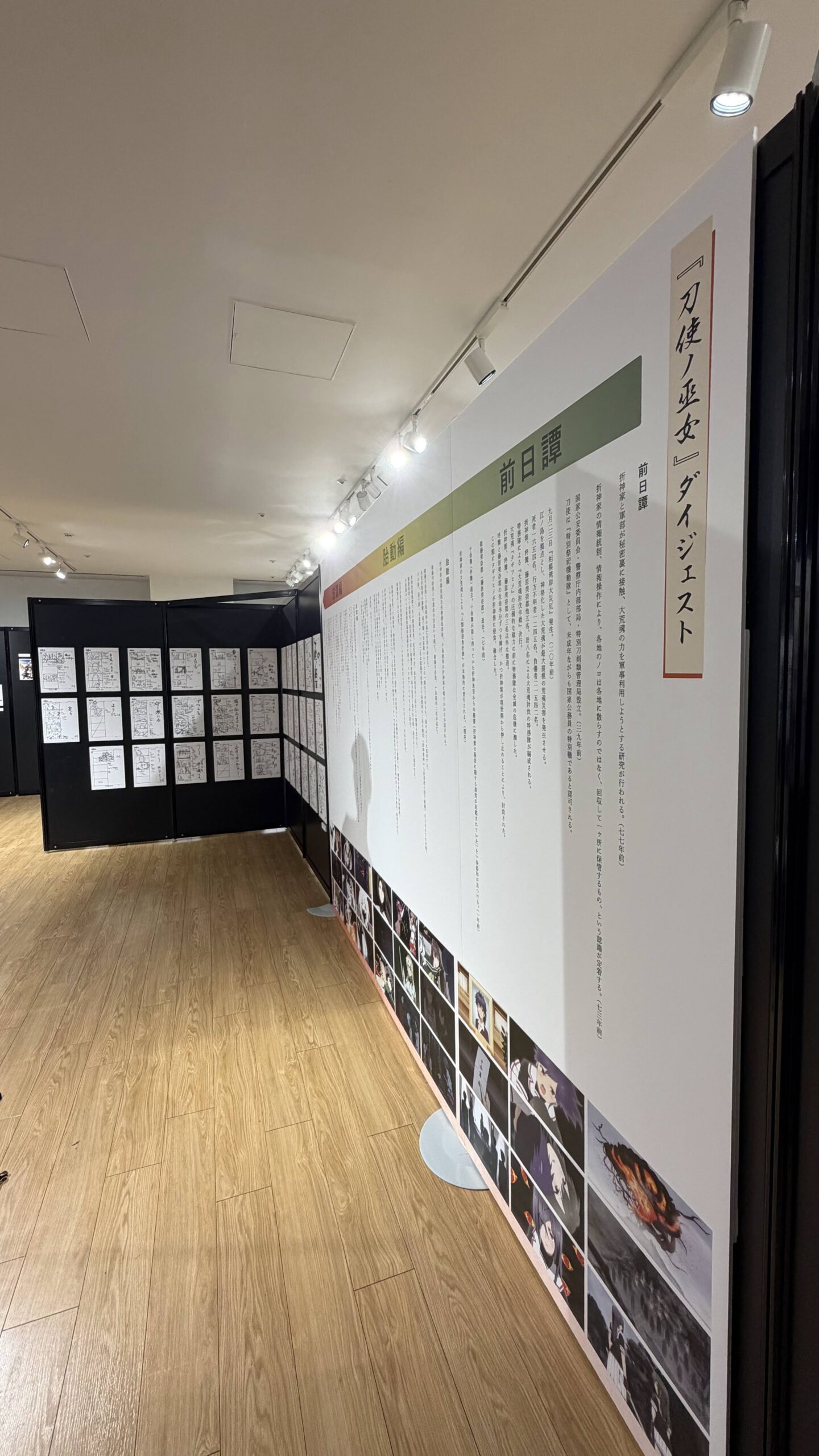 年表パネル W4000 H2400、B4パネル