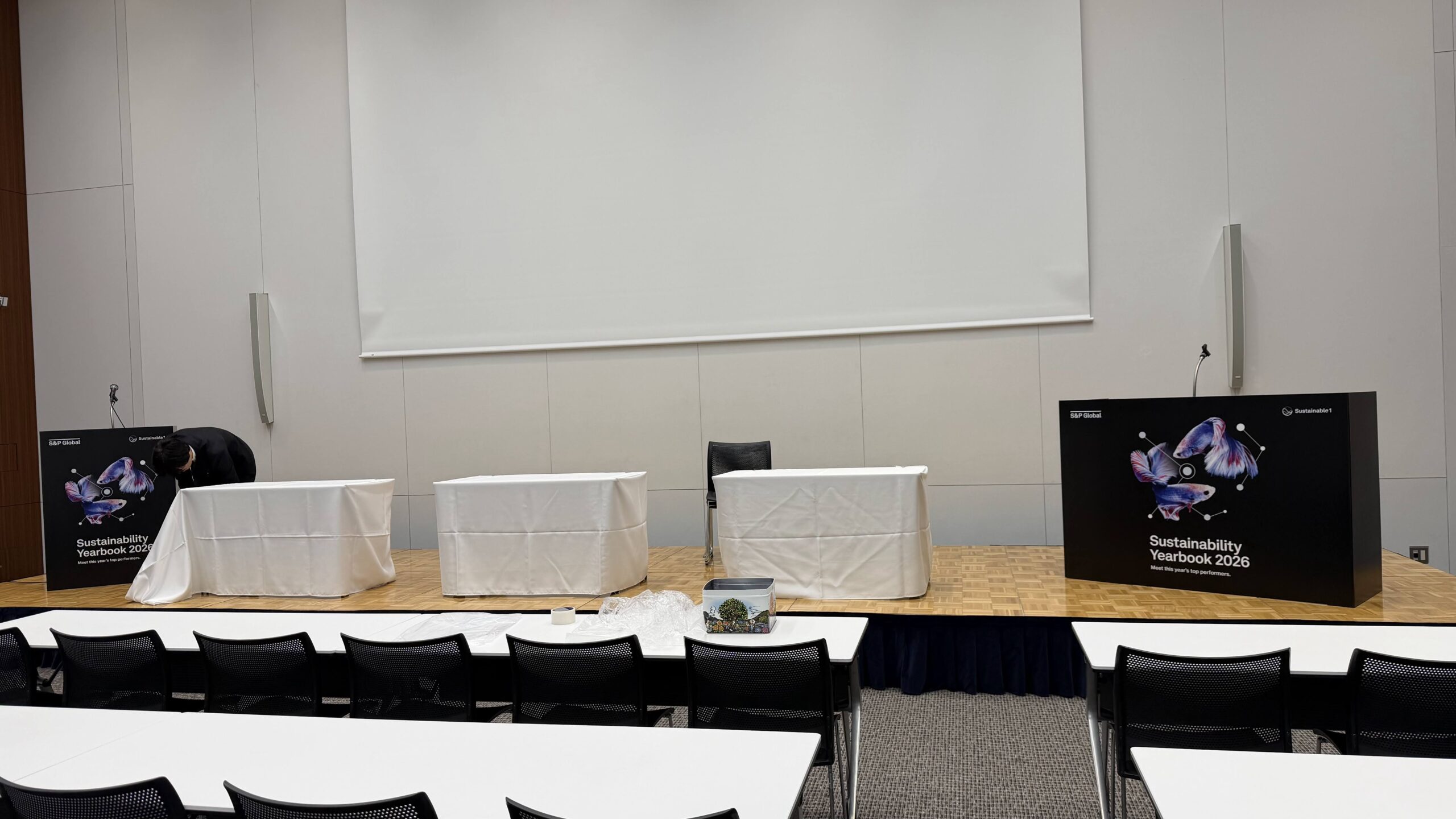 ポディアム（司会台）パネル W1500 H800、W600 H800